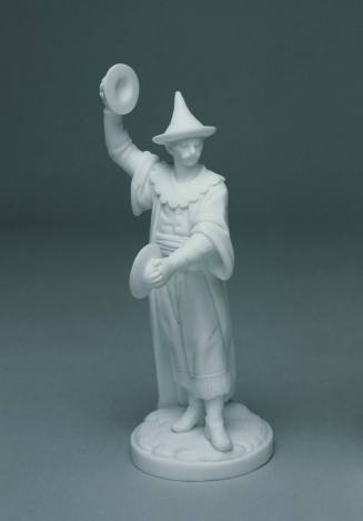 Figure with cymbals
Biscuit porcelain (hard paste)
Niderviller pottery, c. 1793-1797
