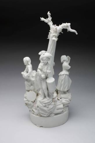 Group of country musicians,
c. 1789-1797,
Biscuit porcelain
