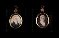 Portraits of Thomas and Anne Beall
Artist:  Robert Field
Watercolor on ivory
1801