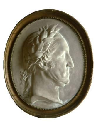 Profile portrait of George Washington
Joseph Wright, 1783-1785
Plaster