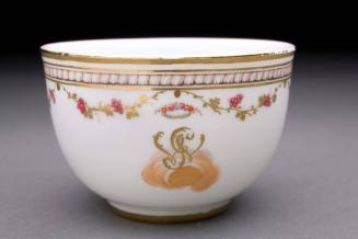 Tea bowl
Maker:  Niderviller pottery and porcelain factory, France
Porcelain (hard-paste), en ...
