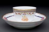 Tea bowl and saucer
Maker:  Niderviller pottery and porcelain factory, France
Porcelain (hard ...