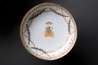 Saucer
Maker:  Niderviller pottery and porcelain factory
Porcelain (hard-paste), enamel, gilt ...