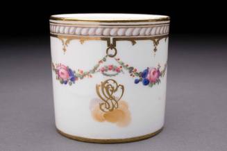 Coffee cup
Maker:  Nideviller pottery and porcelain factory, France
Porcelain (hard-paste), e ...