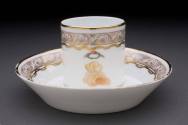 Coffee cup and saucer
Maker:  Niderviller pottery and porcelain factory, France
Porcelain (ha ...
