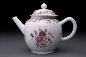 Teapot and lid
Porcelain (hard-paste), enamel, gilt
1760-1780