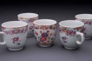 Teacups
Porcelain (hard-paste), enamel, gilt
1760-1780