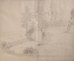 The Tomb of George Washington at Mount Vernon
Artist:  Unknown
Graphite, woven paper
c. 1816