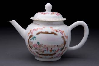 Teapot and lid
Porcelain (hard-paste), enamel, gilt
1745-1760