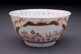 Tea bowl
Porcelain (hard-paste), enamel, gilt
1745-1760