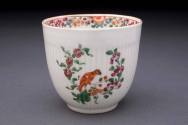 Coffee cup
Maker:  Worcester Porcelain Manufactory
Porcelain (soft-paste), enamel, gilt
1760 ...