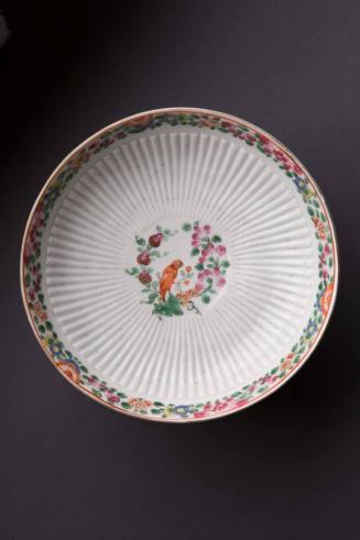 Saucer
Maker:  Worcester Porcelain Manufactory
Porcelain (soft-paste), enamel, gilt
1760-177 ...