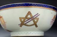 Masonic punch bowl
Porcelain (hard-paste), enamel, gilt
1790-1800