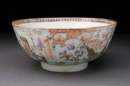 Punch bowl
Porcelain (hard-paste), enamel, gilt
c. 1750