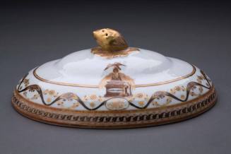 Lid
Porcelain (hard-paste), enamel, gilt
1800-1805