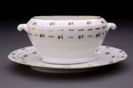 Tureen and platter
Porcelain, enamel, gilt
c. 1800