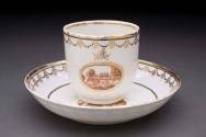 Cup and saucer
Porcelain (hard-paste), enamel, gilt
1800-1815