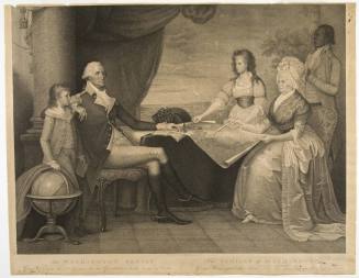 The Washington Family. George Washington, his Lady, and her two Grandchildren by the Name of Cu ...