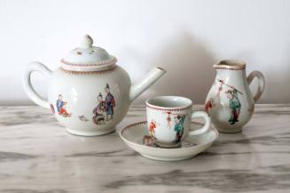 Tea or coffee set
Porcelain (hard-paste), enamel, gilt
c. 1760