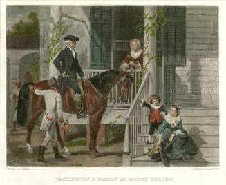 Washington & Family at Mount Vernon
Engraver:  Thomas Phillibrown
After:  Alonzo Chappel
