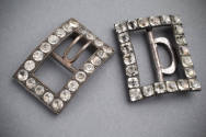 Pair of knee buckles
Silver, iron, paste (glass)
1770-1790
