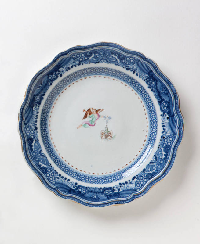 Society of Cincinnati plate
Porcelain (hard-paste), enamel, gilt
c. 1784-1785
