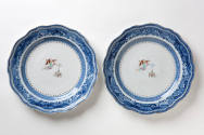 Pair of Society of the Cincinnati plates
Porcelain (hard-paste), enamel, gilt
c. 1784-1785