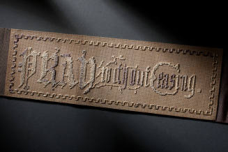 Bookmark
Silk on perforated cardboard
Maker:  Eleanor Parke Custis Lewis
Mid-19th century