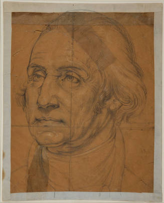 Drawing of George Washington
Artist:  Rembrandt Peale
Graphite on tracing paper
c. 1856