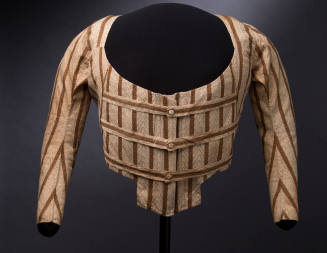 Dress bodice
Calico
Late 18th Century