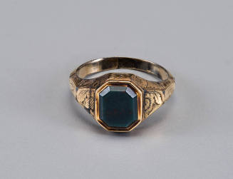 Signet ring
Gold, bloodstone, crystal, hair
c. 1800-1810