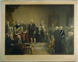 Washington Delivering His Inaugural Address, April 179, In The Old City Hall, New-York
Engrave ...
