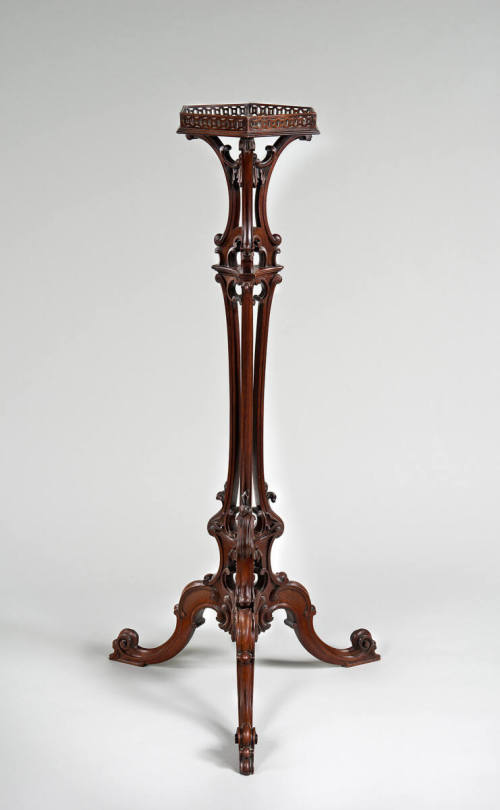 Candlestand
Probable maker:  James Allen
Mahogany
1759