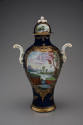 Garniture vase with cover
Maker:  Worcester Procelain Manufactory
Decorator: Jefferyes Hammet ...