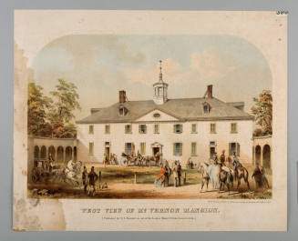 West View of Mt. Vernon Mansion (Published by N. S. Bennett, in aid of the Ladies Mount Vernon  ...