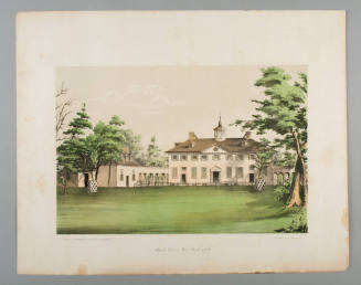 Mount Vernon West Front, 1858
Printer: Curtis Burr Graham
Publisher: James Crutchett, Mount V ...