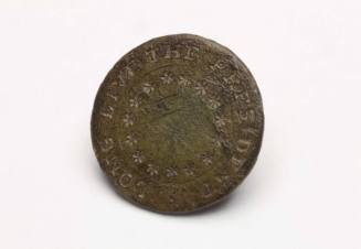 Inaugural button
Copper alloy
c. 1791-1797