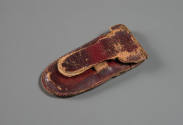 Pocket drawing set,
Tool case,
c. 1775-1795
Leather, paper board, flax