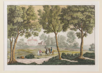 Mount Vernon, West Front,
Paolo  Fumagalli (Maker),
Giulio Ferrario (After),
c.1816,
Ink on ...