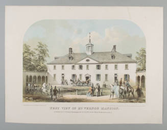 West View of Mt. Vernon Mansion,
N. S. Bennett (Publisher),
Robertson, Seibert & Shearman (Ma ...