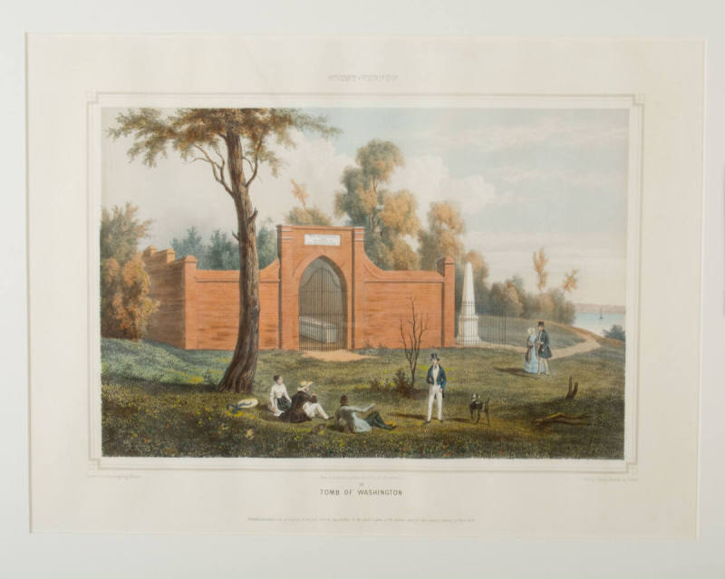 Mount Vernon, Tomb of Washington,
Augustus Kollner (Artist), 
Goupil, Vibert, and Company (Pu ...