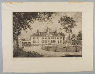 Mount Vernon on the Potomac,
Joseph Finnemore (Artist),
Ink