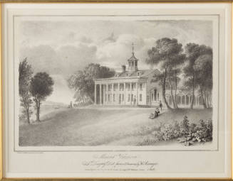 Mount Vernon,
H. Reinagle (After),
Thomas Doughty (Lithographer),
Childs & Inman (Printer an ...