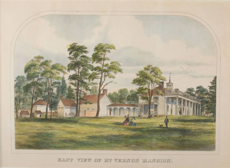 East View of Mount Vernon Mansion,
mid 19th Century