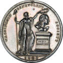 Washington Benevolent Society medal,
John Reich (Engraver),
1808,
Silver