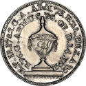 Funeral Urn medal,
Tin