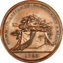 Sansom medal,
1805-1807,
Reddish bronze