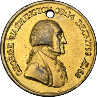 Hero of Freedom medal,
1800,
Gilt bronze