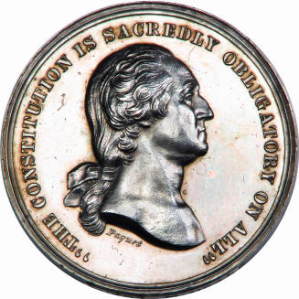 Mint Allegiance medal,
1861,
Silver