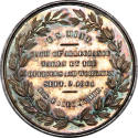 Mint Allegiance medal,
1861,
Silver